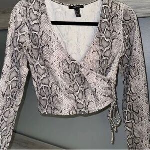 Forever 21 Snake Skin Top